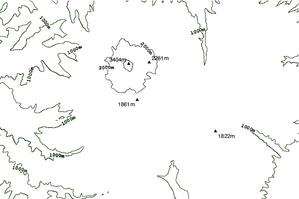 Mt Hood Meadows neighbourhood contours