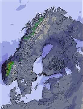 Scandinavia Snow Map (3 Days)