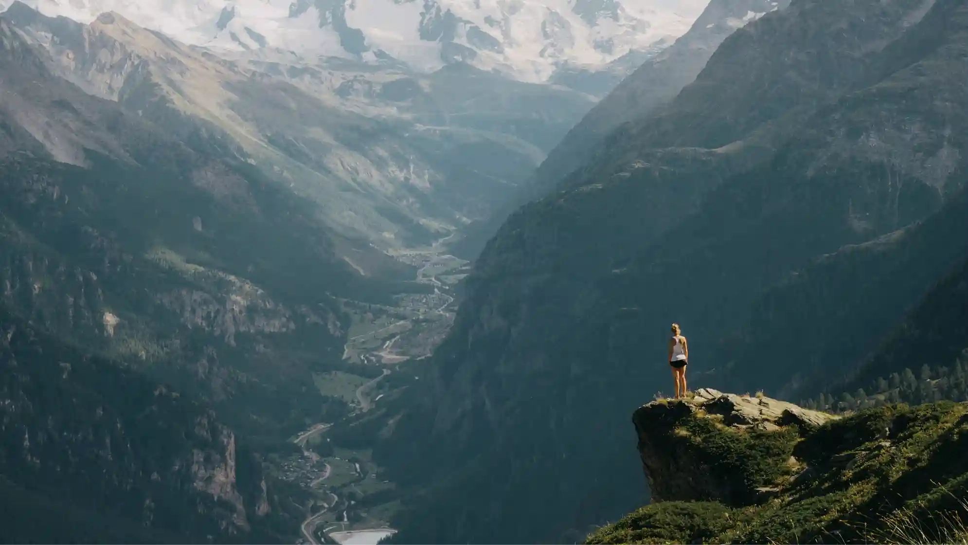 Runner on coastal trail
