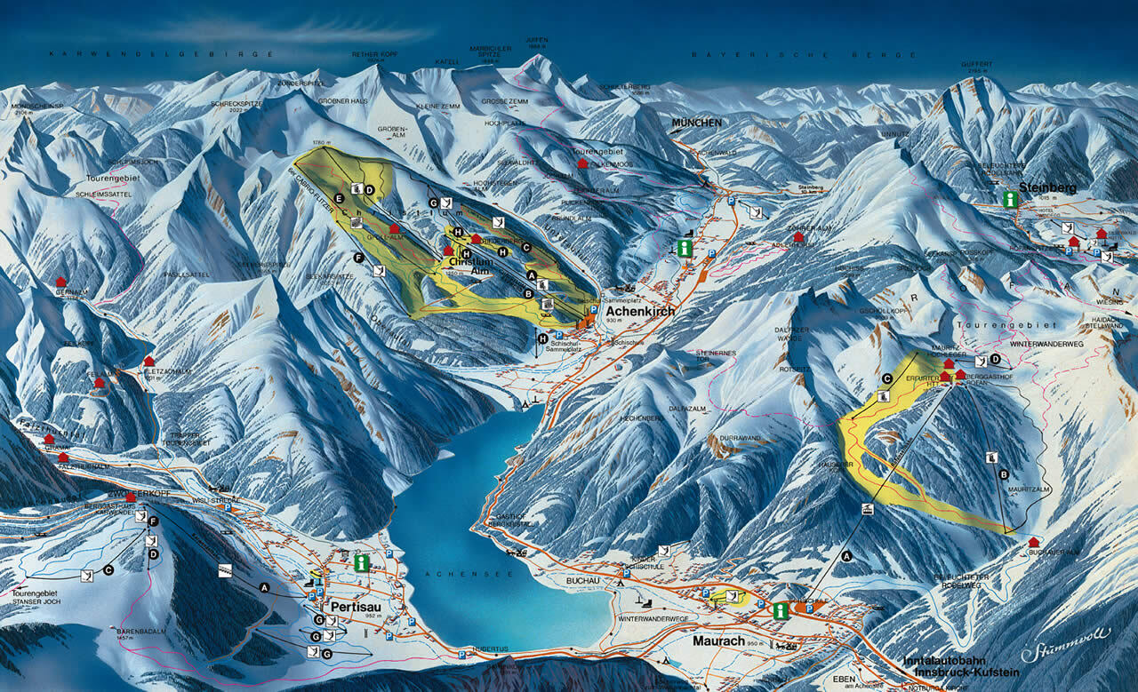 Achenkirch am Achensee Piste / Trail Map