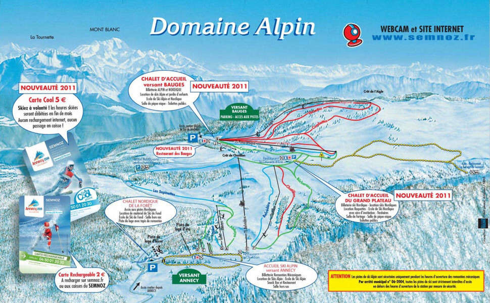 Annecy-LeSemnoz Piste / Trail Map