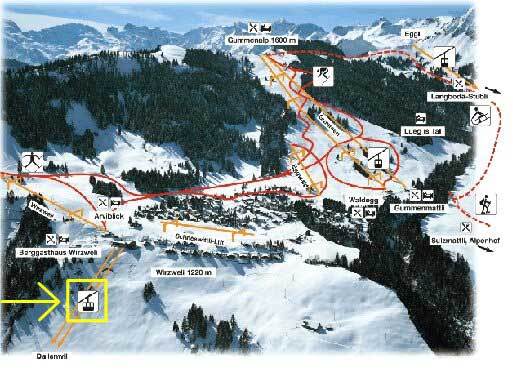 Dallenwil Wirzweli Piste / Trail Map