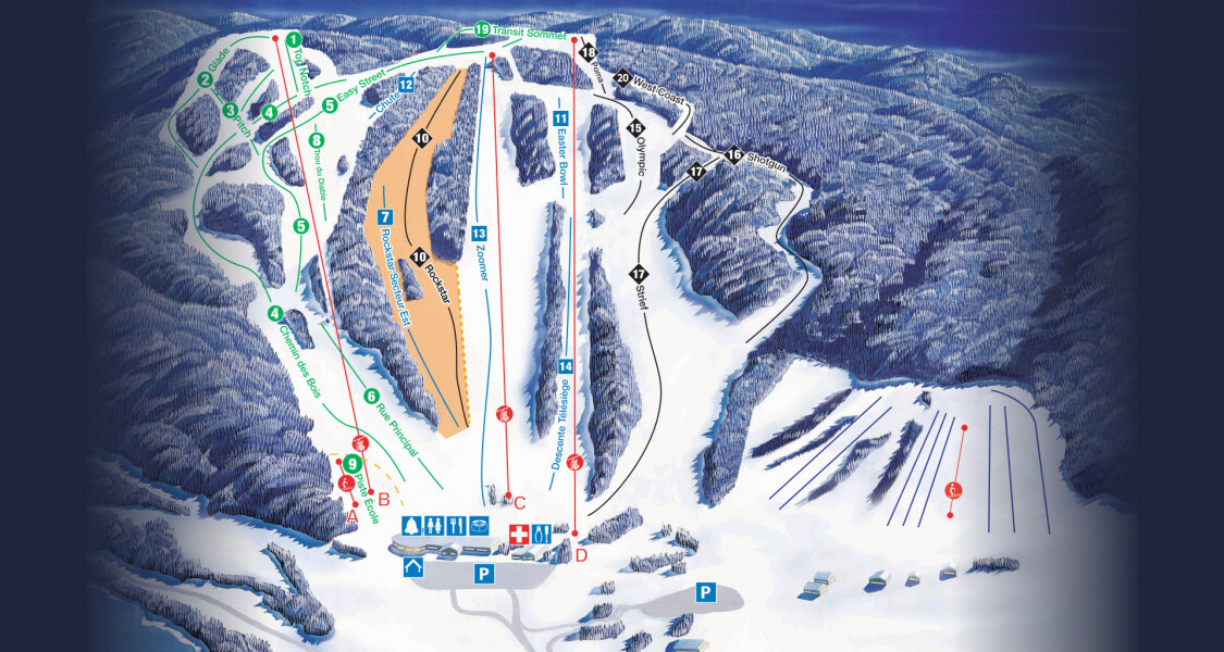 Edelweiss Ski Resort Piste / Trail Map