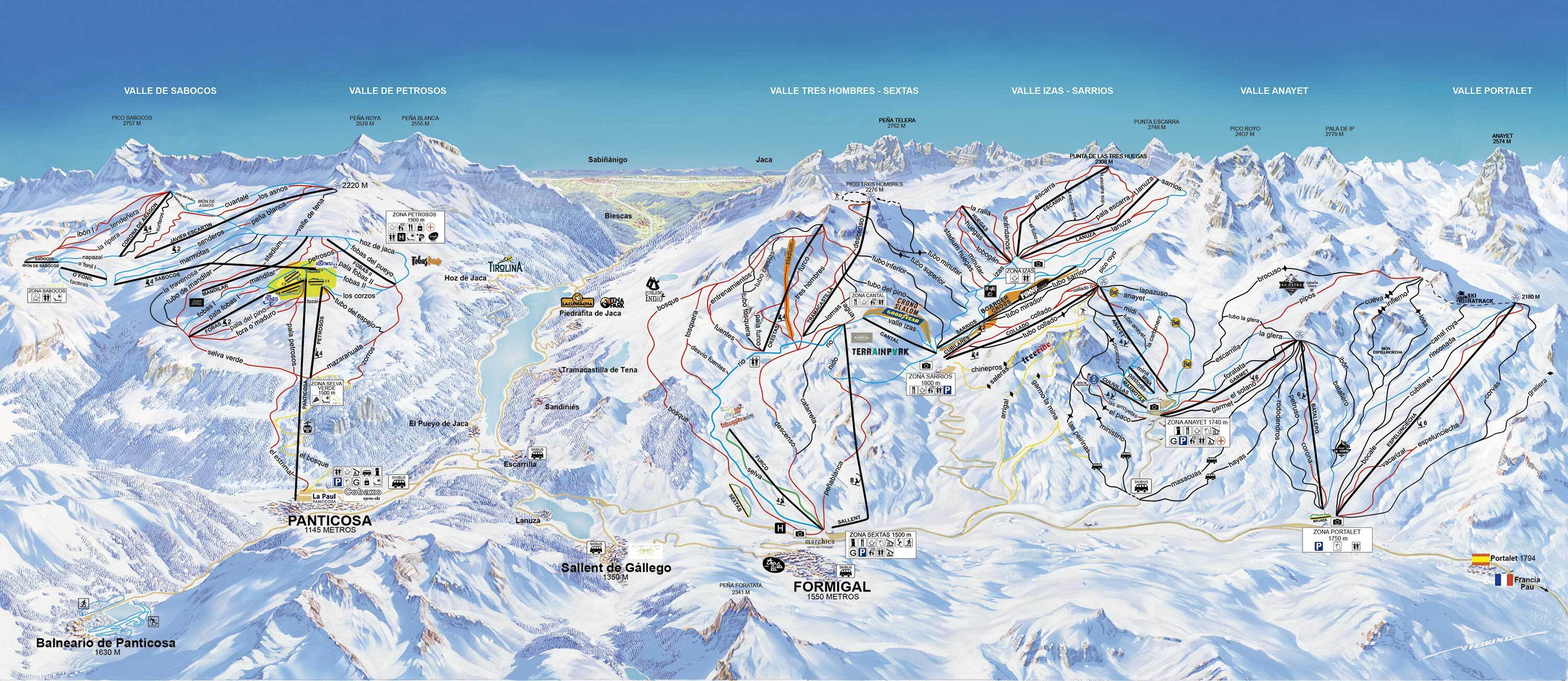 Formigal Piste / Trail Map