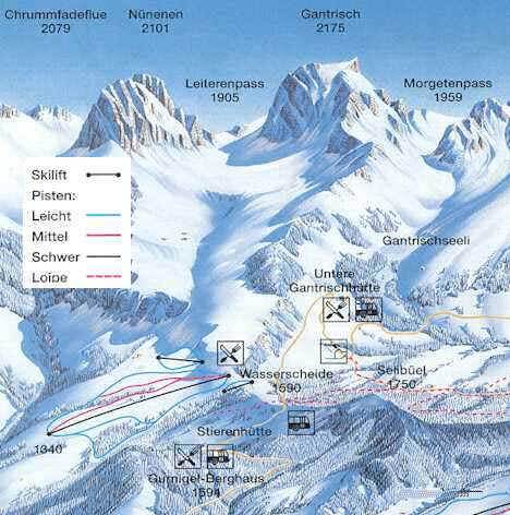 Gurnigel Piste / Trail Map