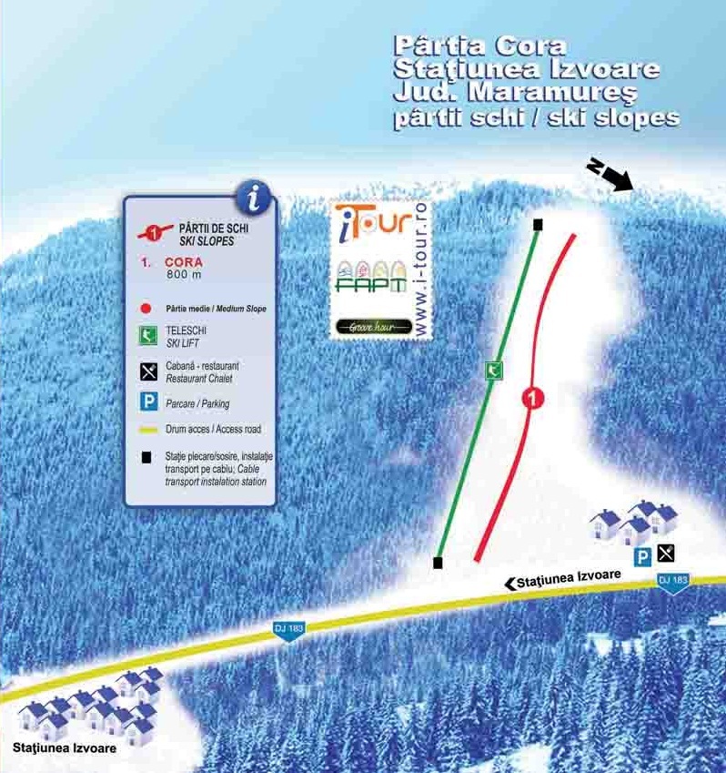 Izvoare Piste / Trail Map