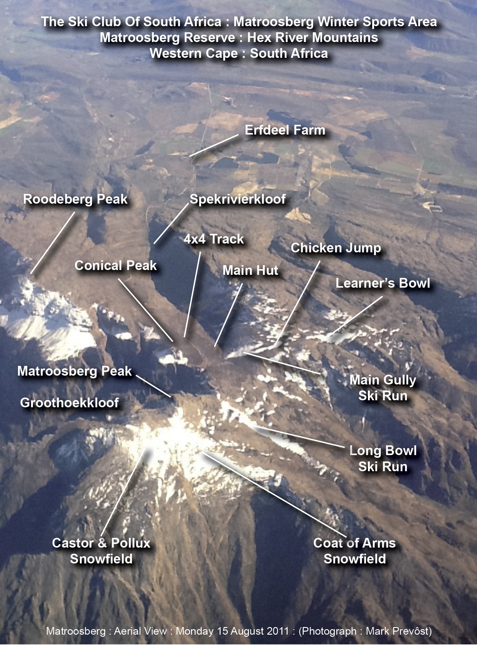 Matroosberg Piste / Trail Map