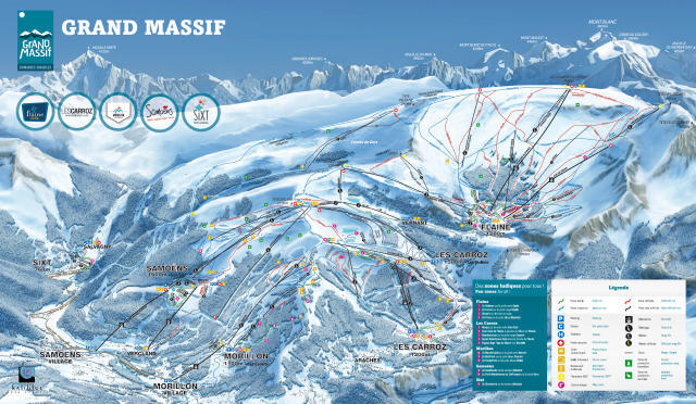 Morillon Piste / Trail Map