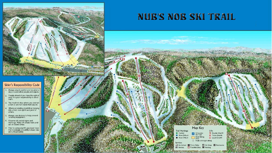 Nubs Nob SA Piste / Trail Map