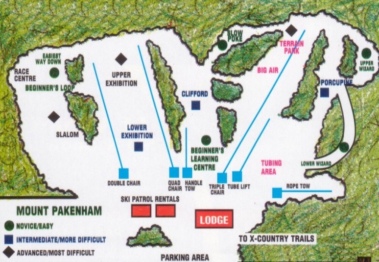 Pakenham Piste / Trail Map