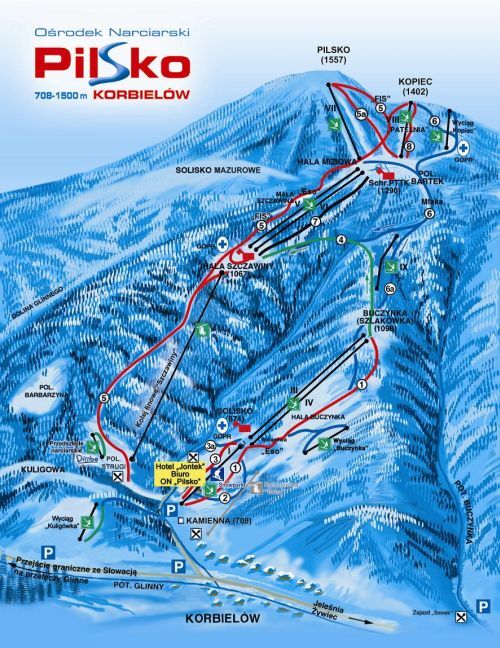 Pilsko Piste / Trail Map