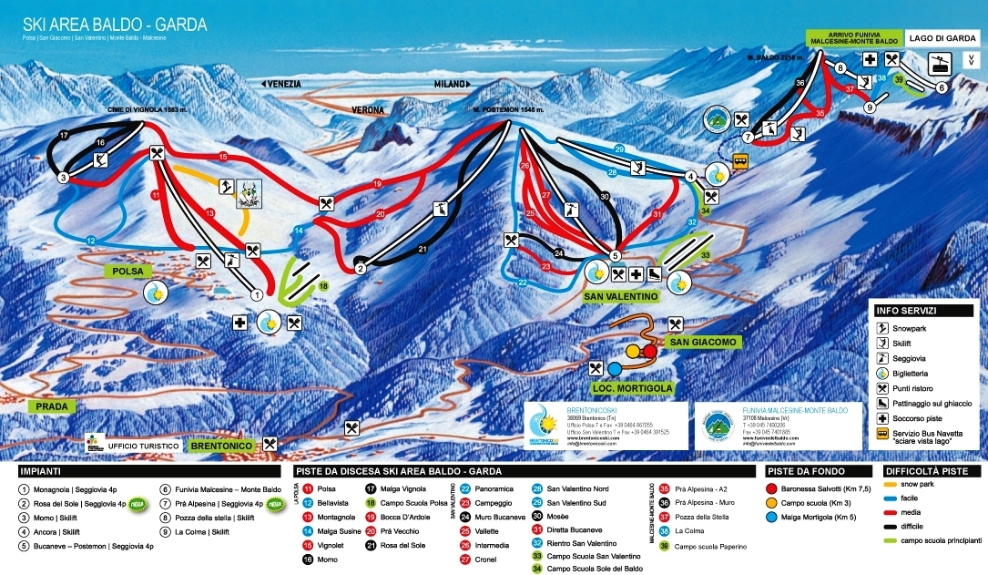 Polsa-San Valentino Piste / Trail Map