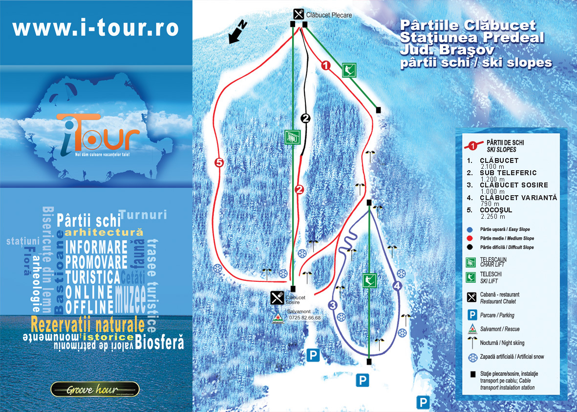 Predeal Piste / Trail Map