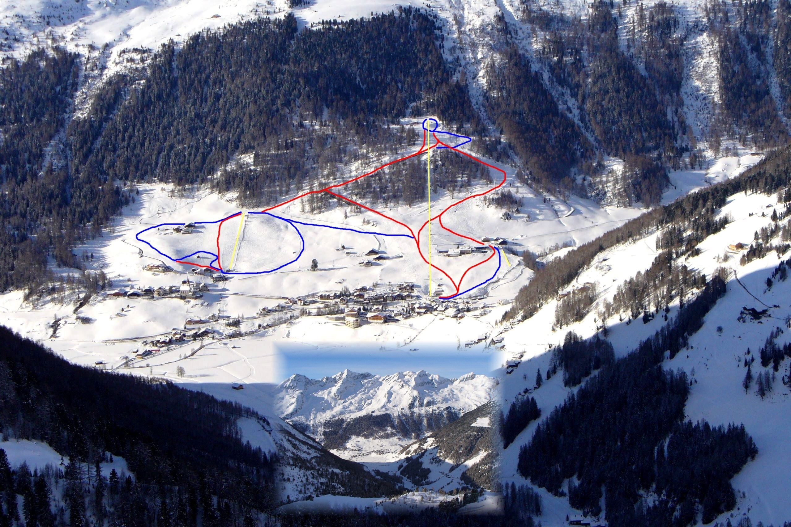 Rein in Taufers Piste / Trail Map