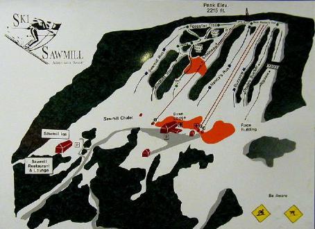 Ski Sawmill Piste / Trail Map