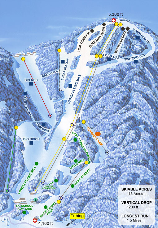 Sugar Mountain Piste / Trail Map