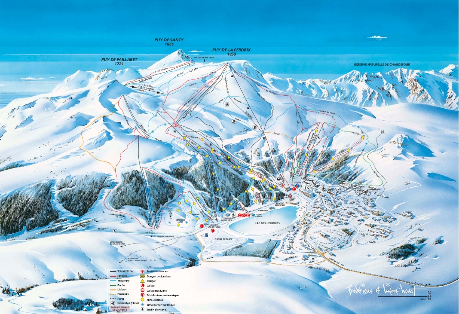 Besse Super Besse Piste / Trail Map