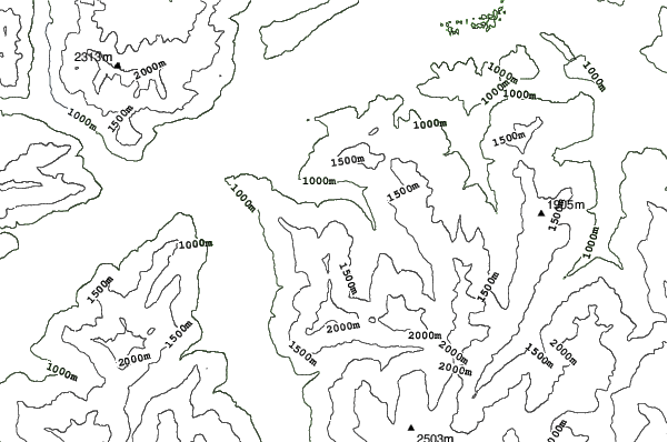 Alpbachtal neighbourhood contours