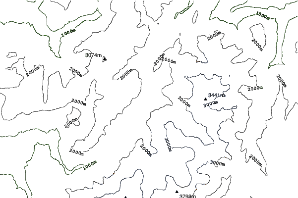 Argentiere neighbourhood contours