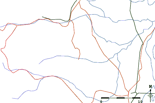Roads and rivers close to Rucas di Bagnolo
