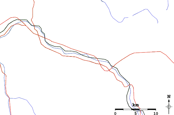 Roads and rivers close to Beaver Creek