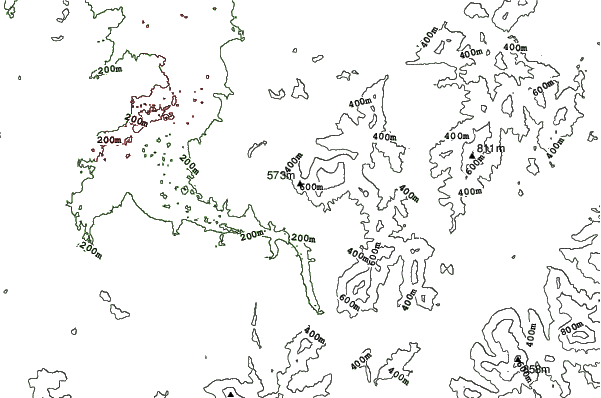 Beidahu neighbourhood contours