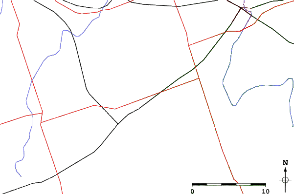 Roads and rivers close to Big Tupper Ski Area
