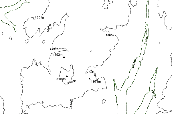 Big White neighbourhood contours