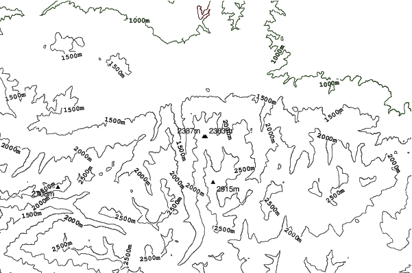 Borovets neighbourhood contours