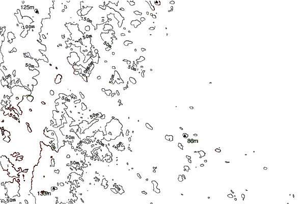 Bradford Ski Area neighbourhood contours