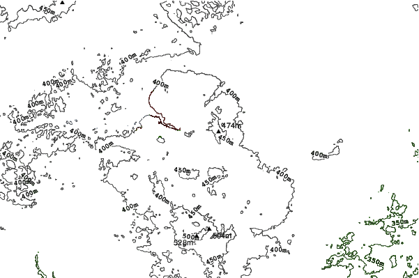 Caberfae Peaks neighbourhood contours