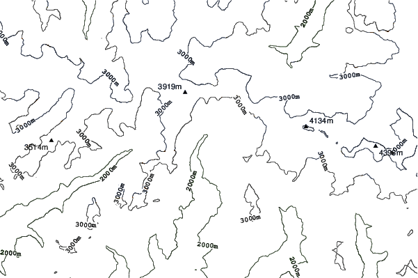 Breuil-Cervinia Valtournenche neighbourhood contours