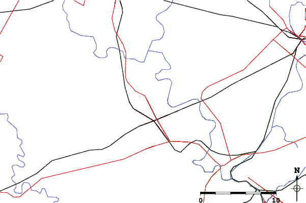 Roads and rivers close to Chicopee
