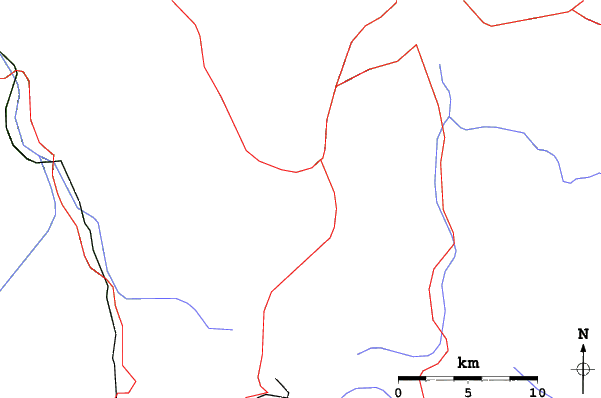 Roads and rivers close to Copper Mountain