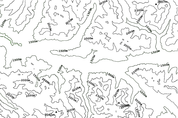 Dobbiaco/Toblach neighbourhood contours