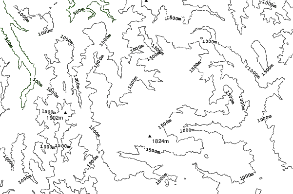 Falls Creek neighbourhood contours