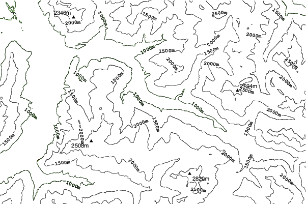 Fideris - Fideriser Heuberge neighbourhood contours