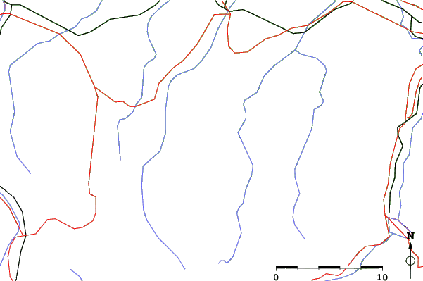 Roads and rivers close to Frabosa Soprana