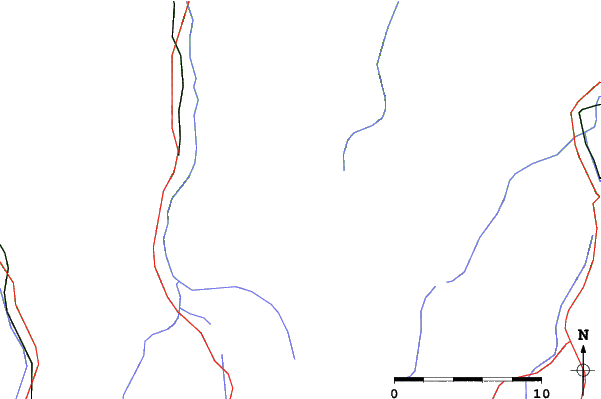 Roads and rivers close to Gourette