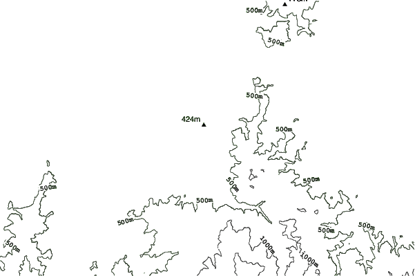 Hagurosan neighbourhood contours
