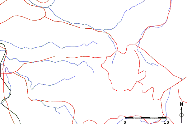 Roads and rivers close to Hounokidaira