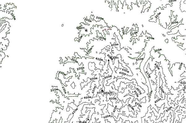Kamisunagawadake Kokusai neighbourhood contours