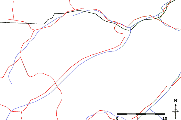 Roads and rivers close to Kappl
