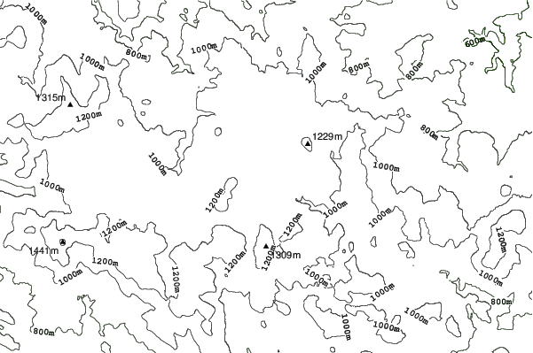 Kvilda neighbourhood contours