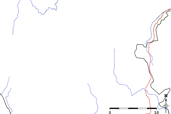 Roads and rivers close to Kvilda