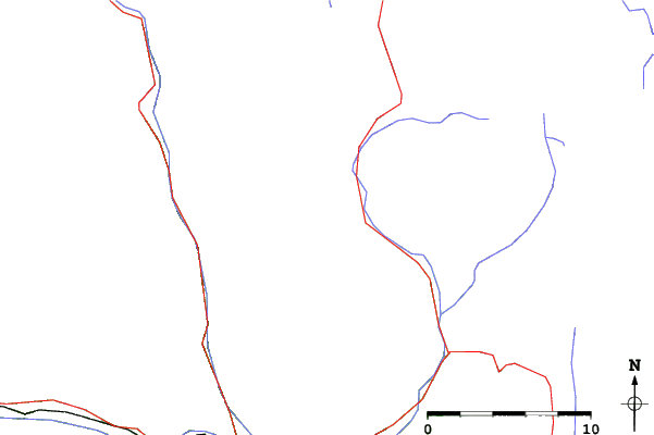 Roads and rivers close to La Colmiane