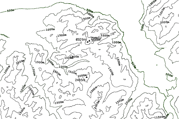 La Chapelle d'Abondance neighbourhood contours