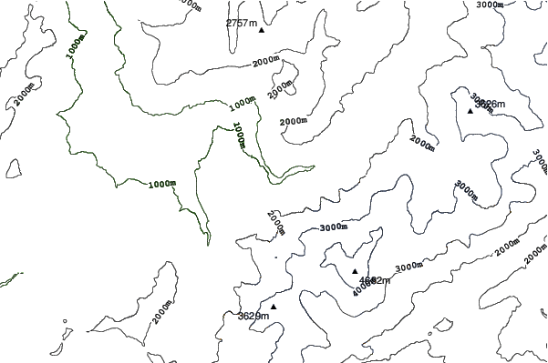Les Houches neighbourhood contours