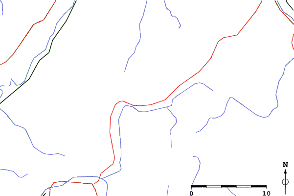 Roads and rivers close to Les 7 Laux