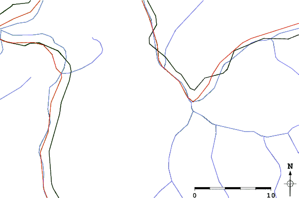 Roads and rivers close to Les Avanchers